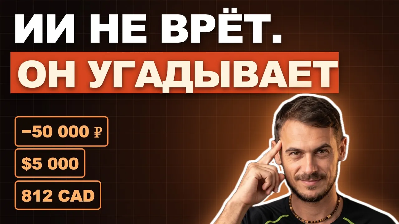 ИИ тебе не врёт. Он угадывает — и как это исправить